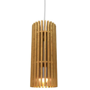 Stecche Di Legno Mini Cylinder Pendant - Overstock