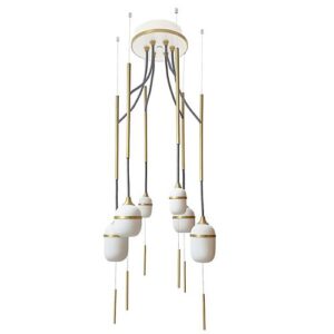 Chandelier Fleur de Kaolin