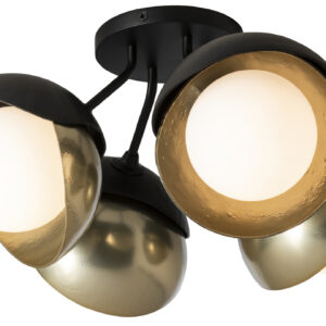 Brooklyn Double Shade 4LT Semi Flush Light