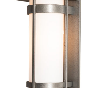 Banded Top Plate Outdoor Wall Sconce