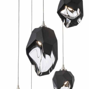 Chrysalis Mixed Shades Round 5 Light Pendant