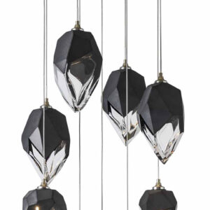 Chrysalis Mixed Shades Round 9 Light Pendant