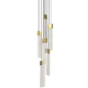 V Panels Thin Panel Multi-Light Chandelier