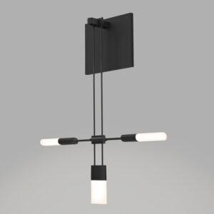 Suspenders Wall Light w/Etched Chiclet Cluster - Overstock