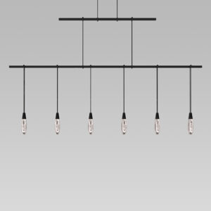 Suspenders Linear Two Tier Pendant with Teardrops