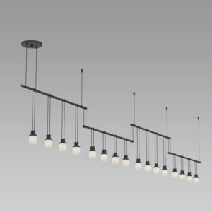 Suspenders Linear Offset Pendant with Drums