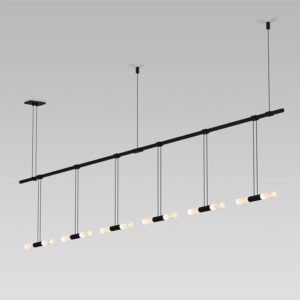 Suspenders Linear Pendant with Double Rods