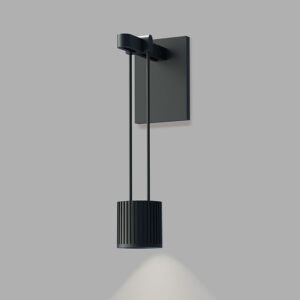 Suspenders Wall Light with Suspended Cylinder Luminaire