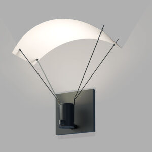 Suspenders Wall Up Light with Parachute Luminaire