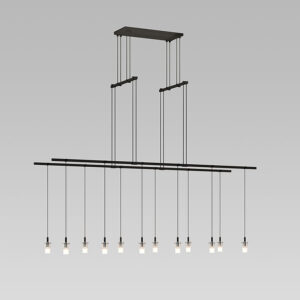 Suspenders Two Tier Tandem Pendant with Half Etched Cylinder