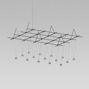Suspenders 96X72 Truss Gridscape w/V-Line Cone Luminaires