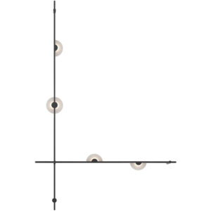 Suspenders 2-Bar Wall / Ceiling Light with Mezzaluna