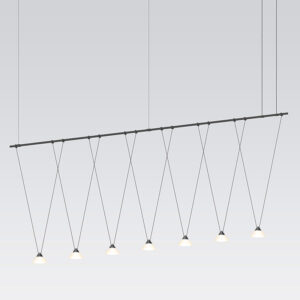 Suspenders Linear Pendant with V-Line Cone Luminaires