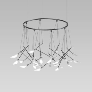 Suspenders Ring Chandelier with Calla Luminaires