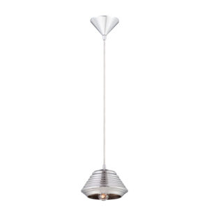 Vaso, 1Lt Pendant, Large, Chrome/Chrome
