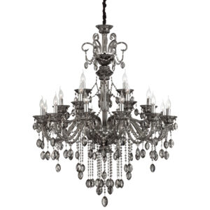 Venetian, 21Lt Chandelier, Smoke