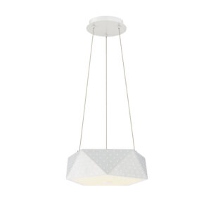 Acuto, 4Lt LED Pendant, White