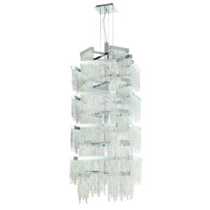 ROSSI,36LT LED CHANDELR,CHR