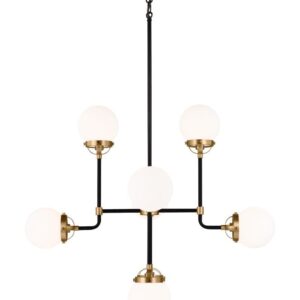 Cafe Eight Light Small Chandelier