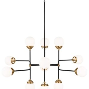 Cafe Twelve Light Large Chandelier