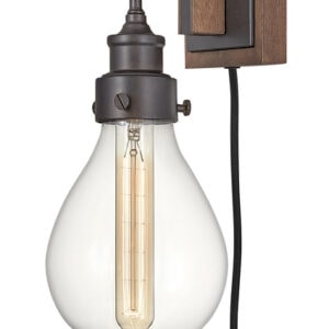 Single Light Plug-in Sconce