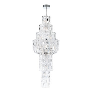 VIVIANA,26LT CHANDELIER,CHROME
