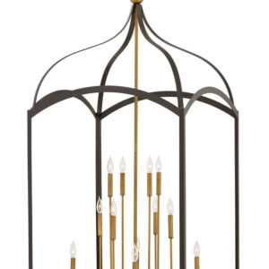 Double XL Three Tier Open Frame Chandelier