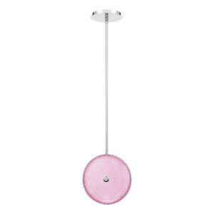 Caledonia, LED Pendant, Sml, Pink