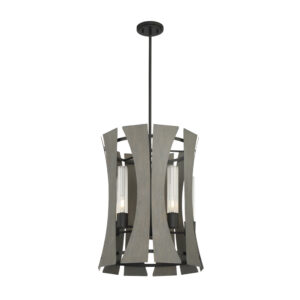 Pennino, 5LT Chandelier, Gray