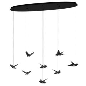8L 3CCT LED Pendant Light / Luminaire suspendu DEL 3CCT 8L