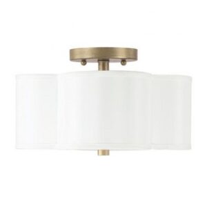 2 Light Semi-Flush