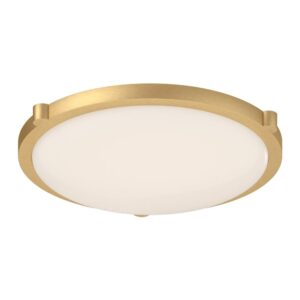 Floyd 13-in Brushed Gold LED Flush Mount