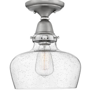 Small School House Glass Flush Mount