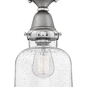Extra Small Cylinder Glass Flush Mount