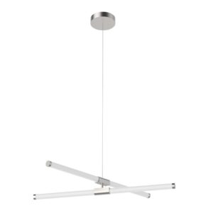 Akari 37-in Brushed Nickel LED Chandeliers