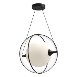 Aries 16-in Black LED Pendant