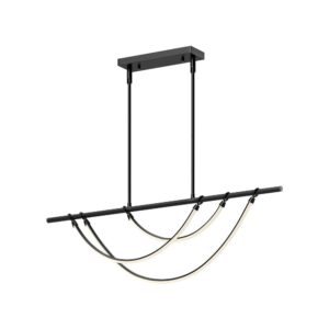Aryas 48-in Urban Bronze LED Linear Pendant