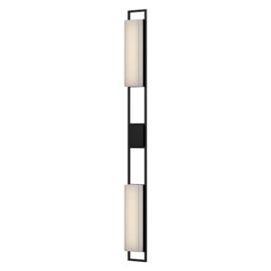 Aspen 60-in Black LED Exterior Wall Sconce