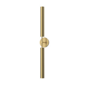Astrid 2 Head Metal Shade/Vintage Brass LED Wall/Vanity