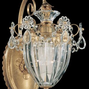 Bagatelle 1 Light 120V Wall Sconce in Antique Silver with Heritage Handcut Crystal
