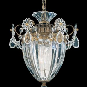 Bagatelle 1 Light 120V Mini Pendant in Antique Silver with Crystals from Swarovski��