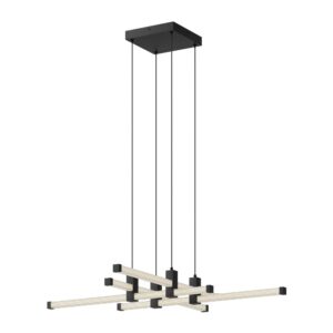 Blade 34-in Black LED Chandeliers