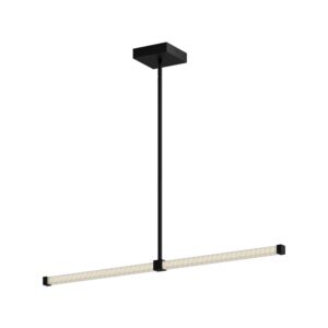 Blade 32-in Black LED Linear Pendant