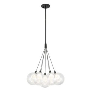 Bolla 16-in Black LED Chandelier