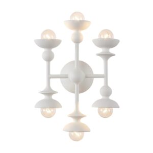 Cadence 11-in Antique White 6 Lights Wall/Vanity