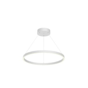 Cerchio 24-in White LED Pendant