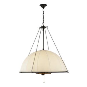 Crosby 33-in Matte Black Socket Chandelier