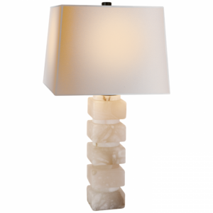 Square Chunky Stacked Table Lamp
