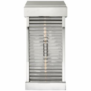 Dunmore Large Curved Glass Louver Sconce