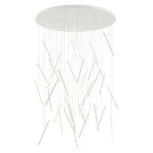 Chute 50-in White LED Multi Pendant